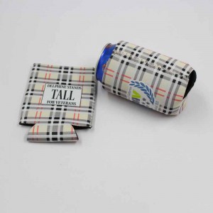 Tillverkad i China Custom Logo Isolated Neoprene Stubby Slim Beer Sleeve 12oz Can Cooler Coozies