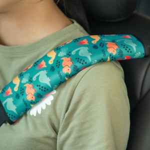 Natucare barn reflekterandeneopren bomulls säkerhetsbälte täcker svart tvättbar